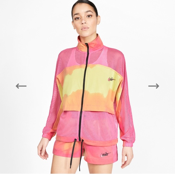 Nike Jackets & Coats Nike Mesh Watermelon Track Jacket Poshmark